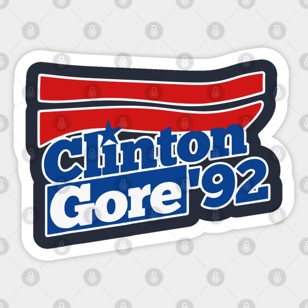 Clinton GORE 92 Sticker by CF.LAB.DESIGN